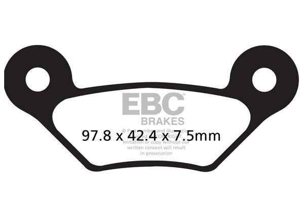 EBC BRAKE PAD FA-R SERIES SINTERED METAL FA609R