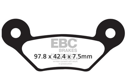 EBC BRAKE PAD FA-R SERIES SINTERED METAL FA609R