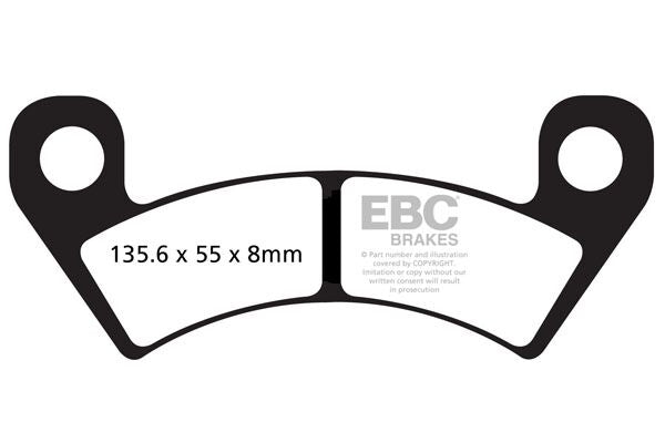 EBC BRAKE PAD FA-R SERIES SINTERED METAL FA610R
