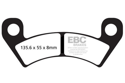 EBC BRAKE PAD FA-R SERIES SINTERED METAL FA610R