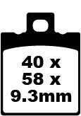 EBC BRAKE PAD FA SERIES ORGANIC FA047/3