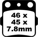 EBC BRAKE PAD FA-TT SERIES CARBON FIBER OFFROAD FA084TT