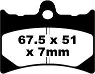 EBC BRAKE PAD FA SERIES ORGANIC FA126