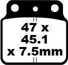 EBC BRAKE PAD FA-TT SERIES CARBON FIBER OFFROAD FA137TT