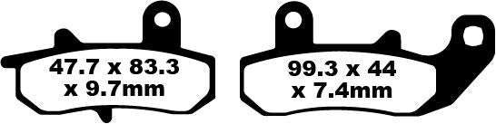 EBC BRAKE PAD FA SERIES ORGANIC FA157