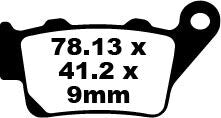 EBC BRAKE PAD FA SERIES ORGANIC FA213