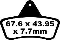 EBC BRAKE PAD FA-TT SERIES CARBON FIBER OFFROAD FA271TT