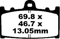 EBC BRAKE PAD FA-TT SERIES CARBON FIBER FA366TT