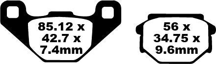 EBC BRAKE PAD FA SERIES ORGANIC FA382