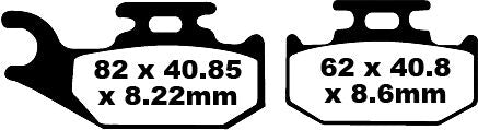 EBC BRAKE PAD FA-TT SERIES CARBON FIBER FA414TT