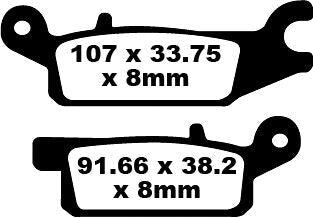 EBC BRAKE PAD FA-TT SERIES CARBON FIBER FA443TT