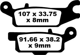EBC BRAKE PAD FA-TT SERIES CARBON FIBER FA445TT