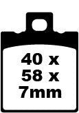 EBC BRAKE PAD SFA SERIES ORGANIC SFA047