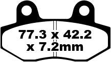 EBC BRAKE PAD SFA SERIES ORGANIC SFA086