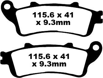 EBC BRAKE PAD SFA SERIES ORGANIC SFA281