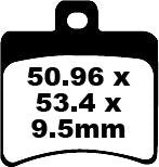 EBC BRAKE PAD SFA SERIES ORGANIC SFA298