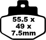 EBC BRAKE PAD SFA SERIES ORGANIC SFA321