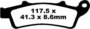 EBC BRAKE PAD SFA SERIES ORGANIC SFA324