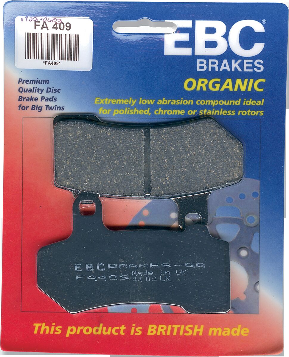 EBC BRAKE PAD FA SERIES ORGANIC FA409