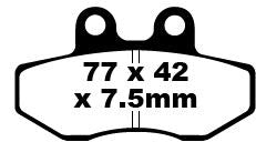 EBC BRAKE PAD FA SERIES ORGANIC FA167