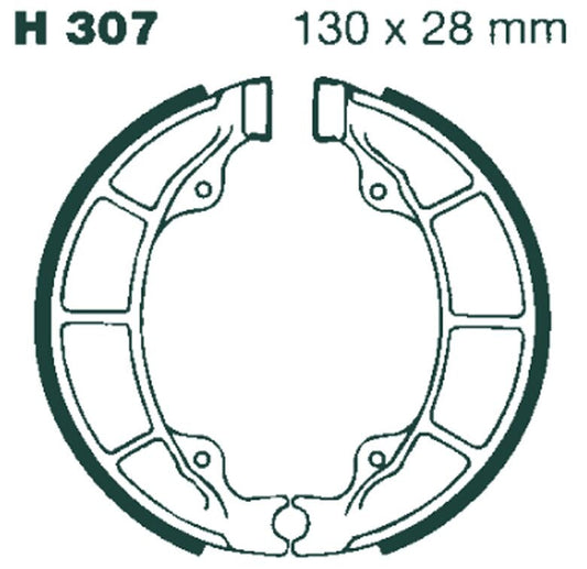 EBC BRAKE SHOE PLAIN SERIES ORGANIC H307