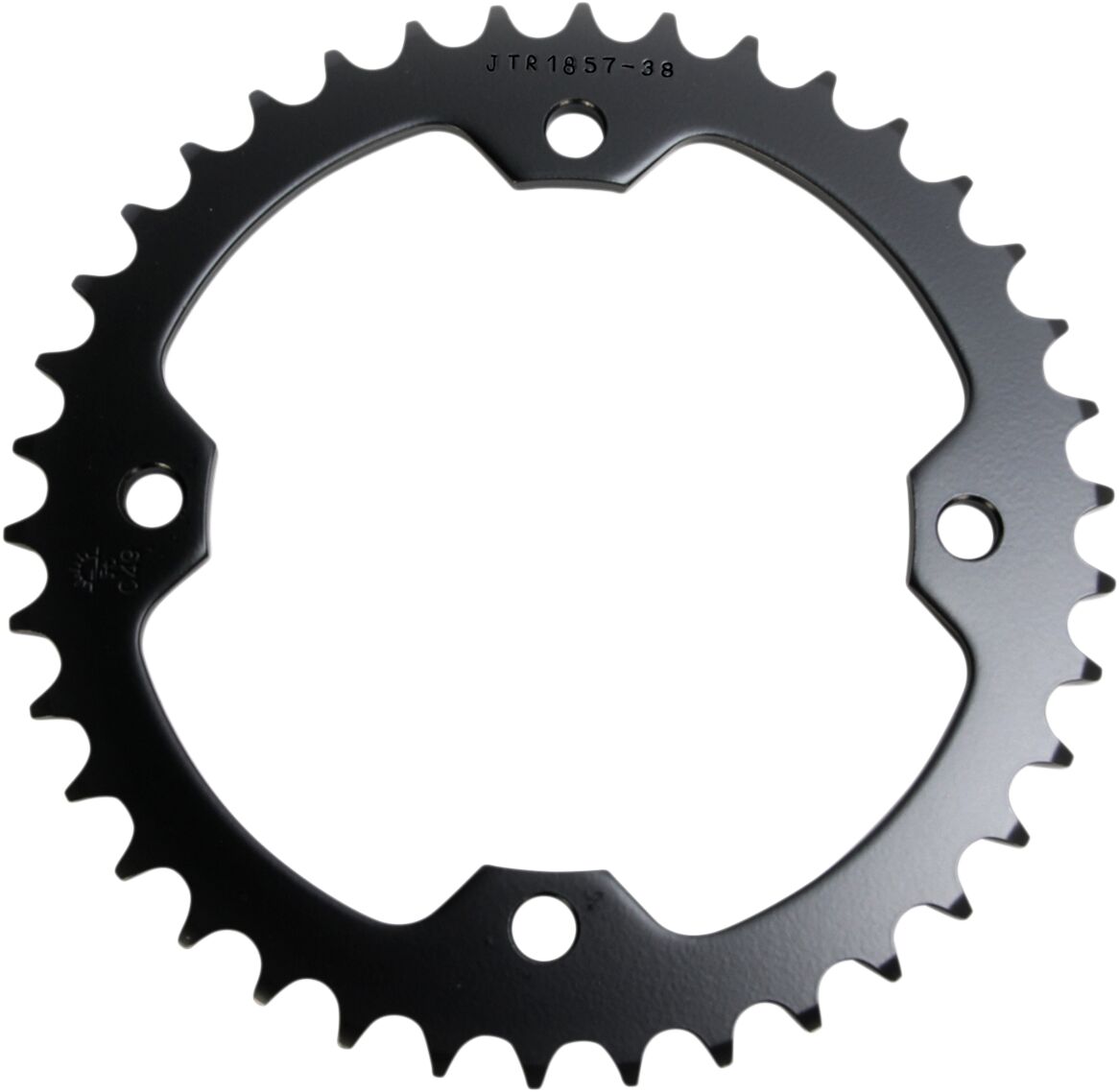 JT SPROCKETS JTR1857.38 REAR REPLACEMENT SPROCKET 38 TEETH 520 PITCH NATURAL C49 HIGH CARBON STEEL JTR1857.38