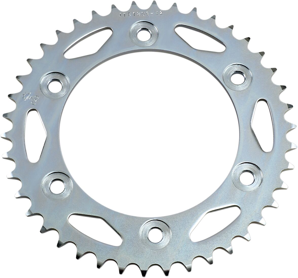 JT SPROCKETS JTR1308.42 REAR REPLACEMENT SPROCKET 42 TEETH 520 PITCH NATURAL STEEL JTR1308.42