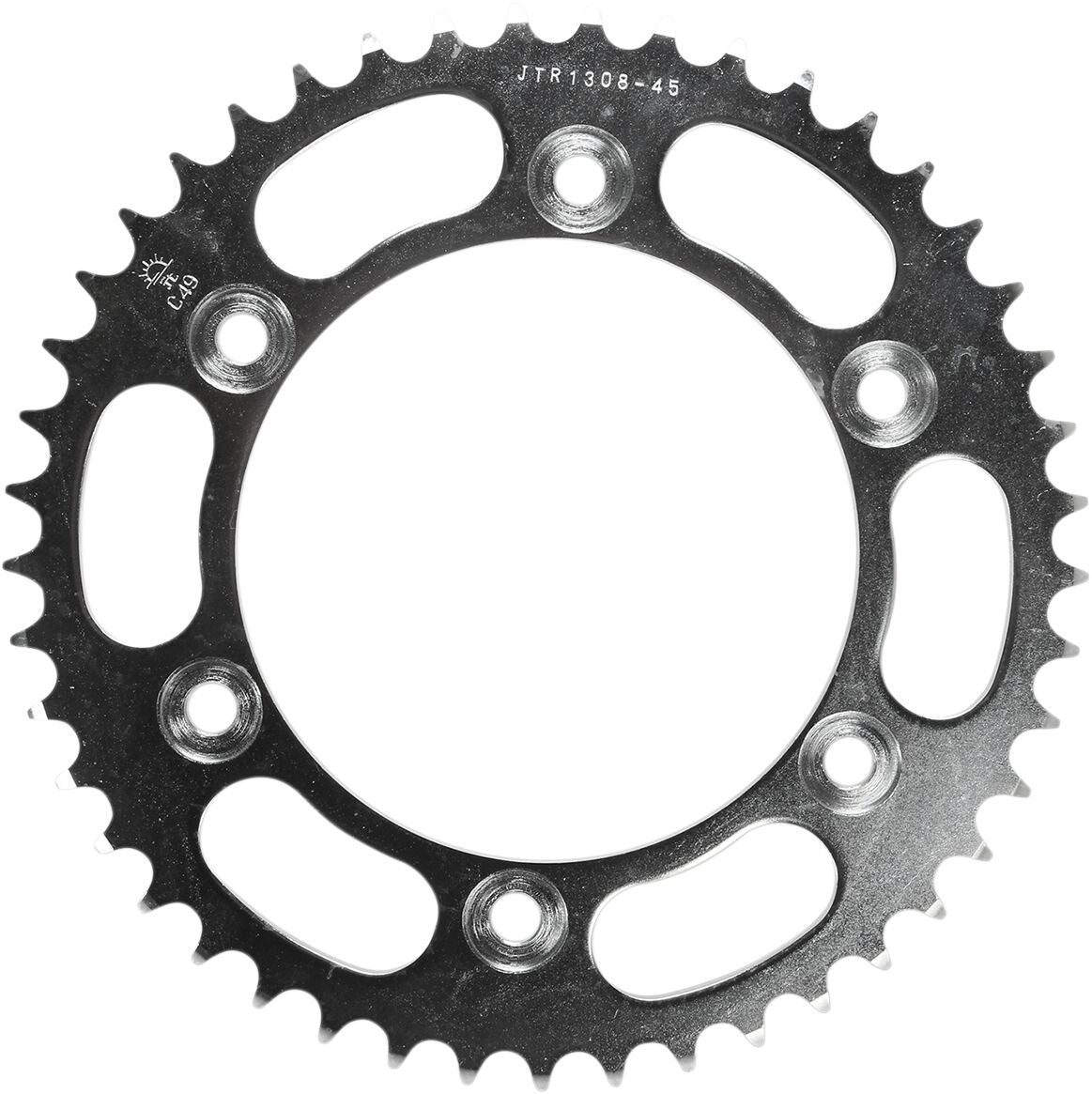 JT SPROCKETS JTR1308.45 REAR REPLACEMENT SPROCKET 45 TEETH 520 PITCH NATURAL STEEL JTR1308.45