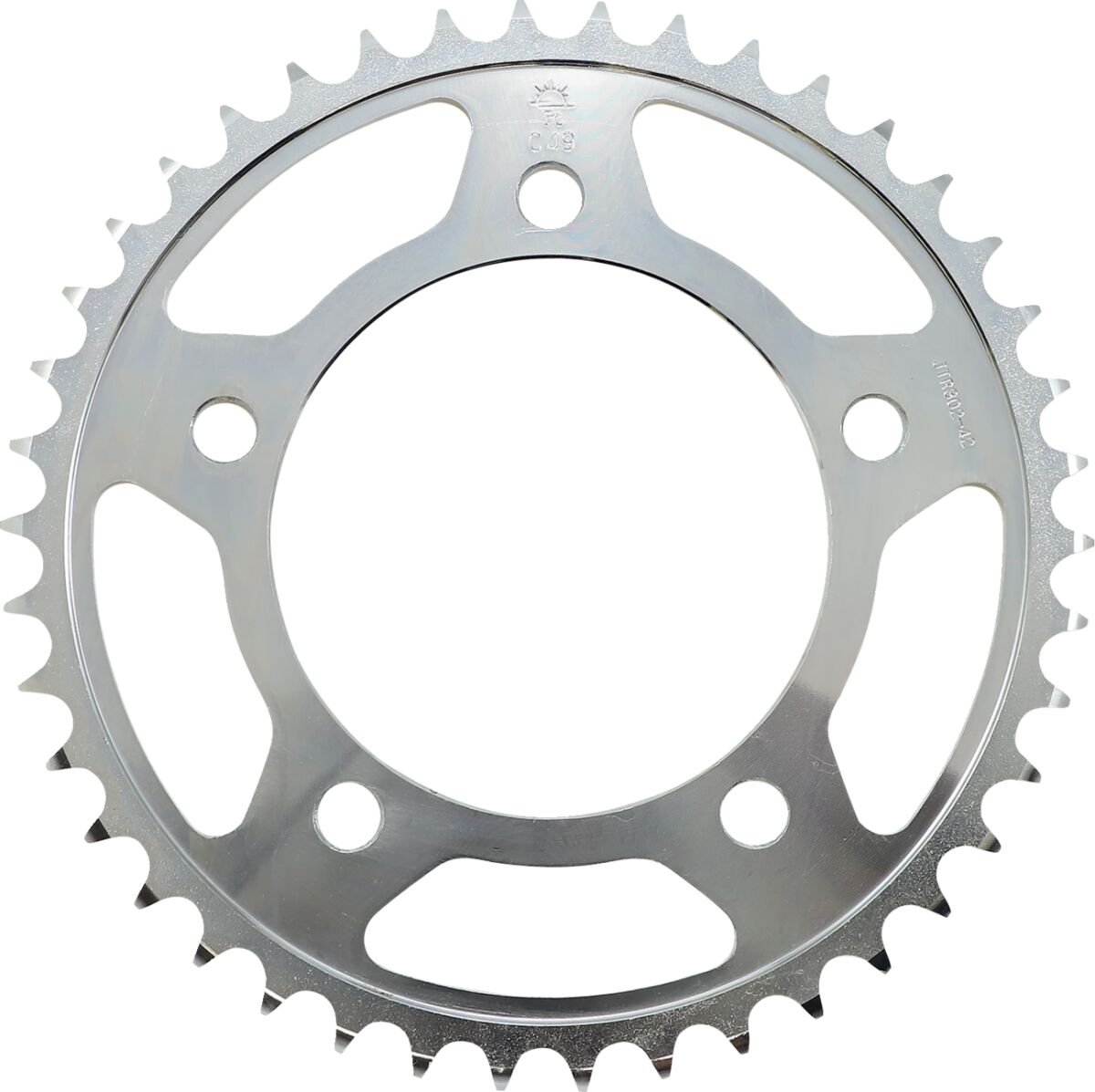 JT SPROCKETS JTR302.42 REAR REPLACEMENT SPROCKET 42 TEETH 530 PITCH NATURAL STEEL JTR302.42