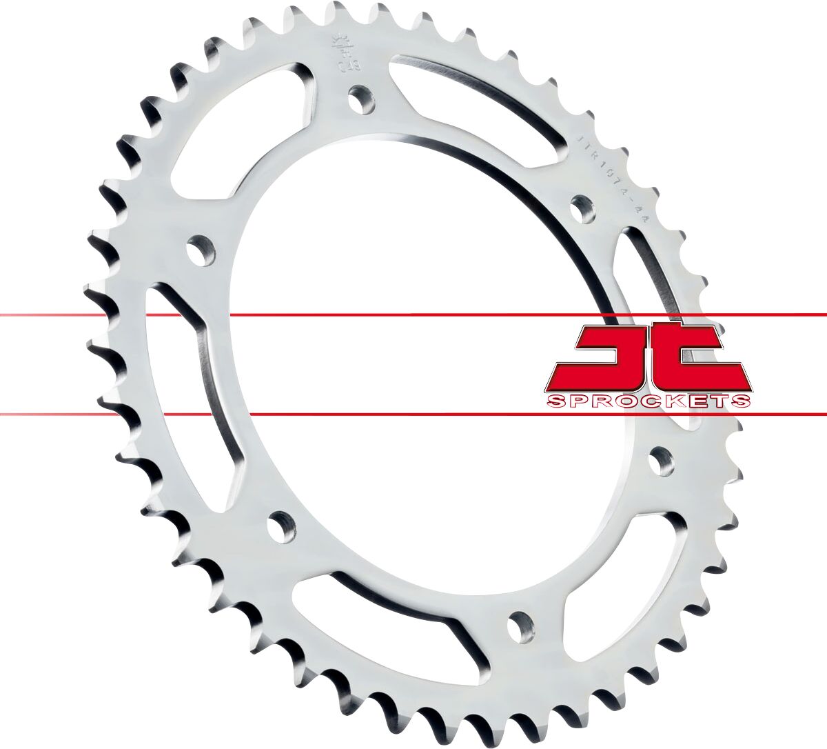 JT SPROCKETS JTR1074.44 REAR REPLACEMENT SPROCKET 44 TEETH 525 PITCH NATURAL STEEL JTR1074.44