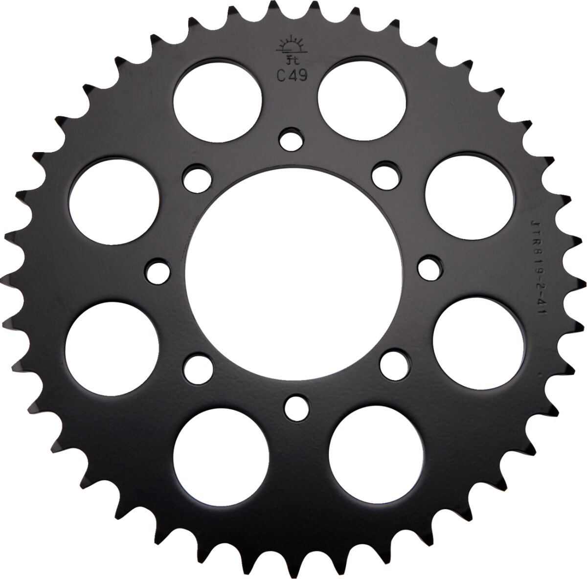 JT SPROCKETS JTR819/2.41 REAR REPLACEMENT SPROCKET 41 TEETH 520 PITCH NATURAL C49 HIGH CARBON STEEL JTR819/2.41
