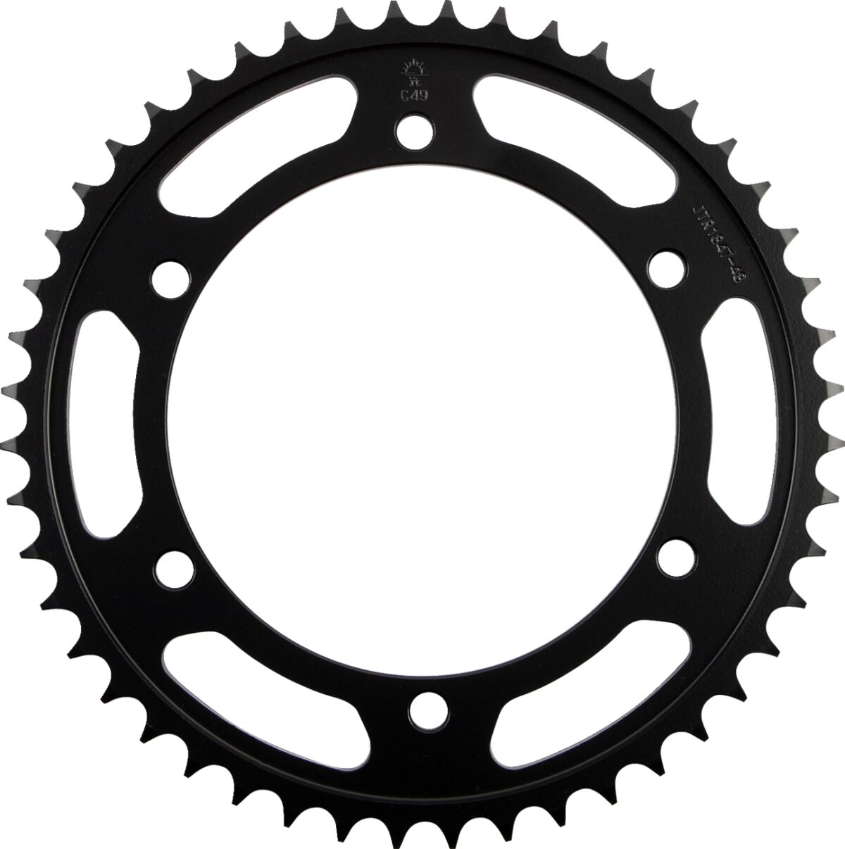 JT SPROCKETS JTR1847.55 REAR REPLACEMENT SPROCKET 55 TEETH 428 PITCH NATURAL CARBON STEEL JTR1847.55