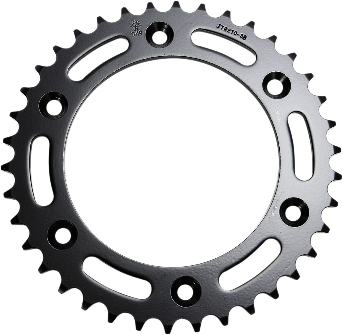 JT SPROCKETS JTR210.38 REAR REPLACEMENT SPROCKET 38 TEETH 520 PITCH NATURAL C49 HIGH CARBON STEEL JTR210.38