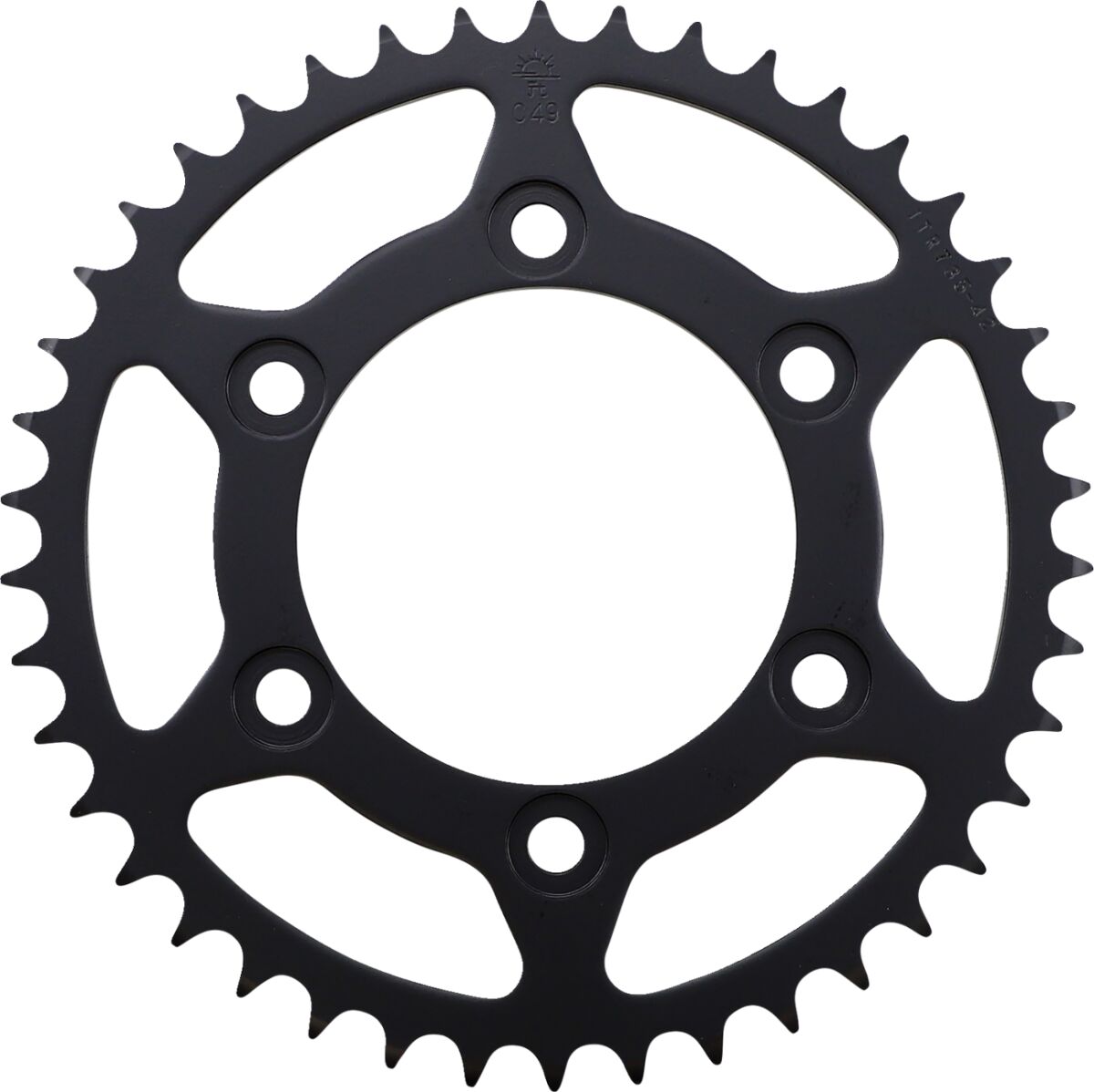 JT SPROCKETS JTR735.42 REAR REPLACEMENT SPROCKET 42 TEETH 520 PITCH NATURAL CARBON STEEL JTR735.42