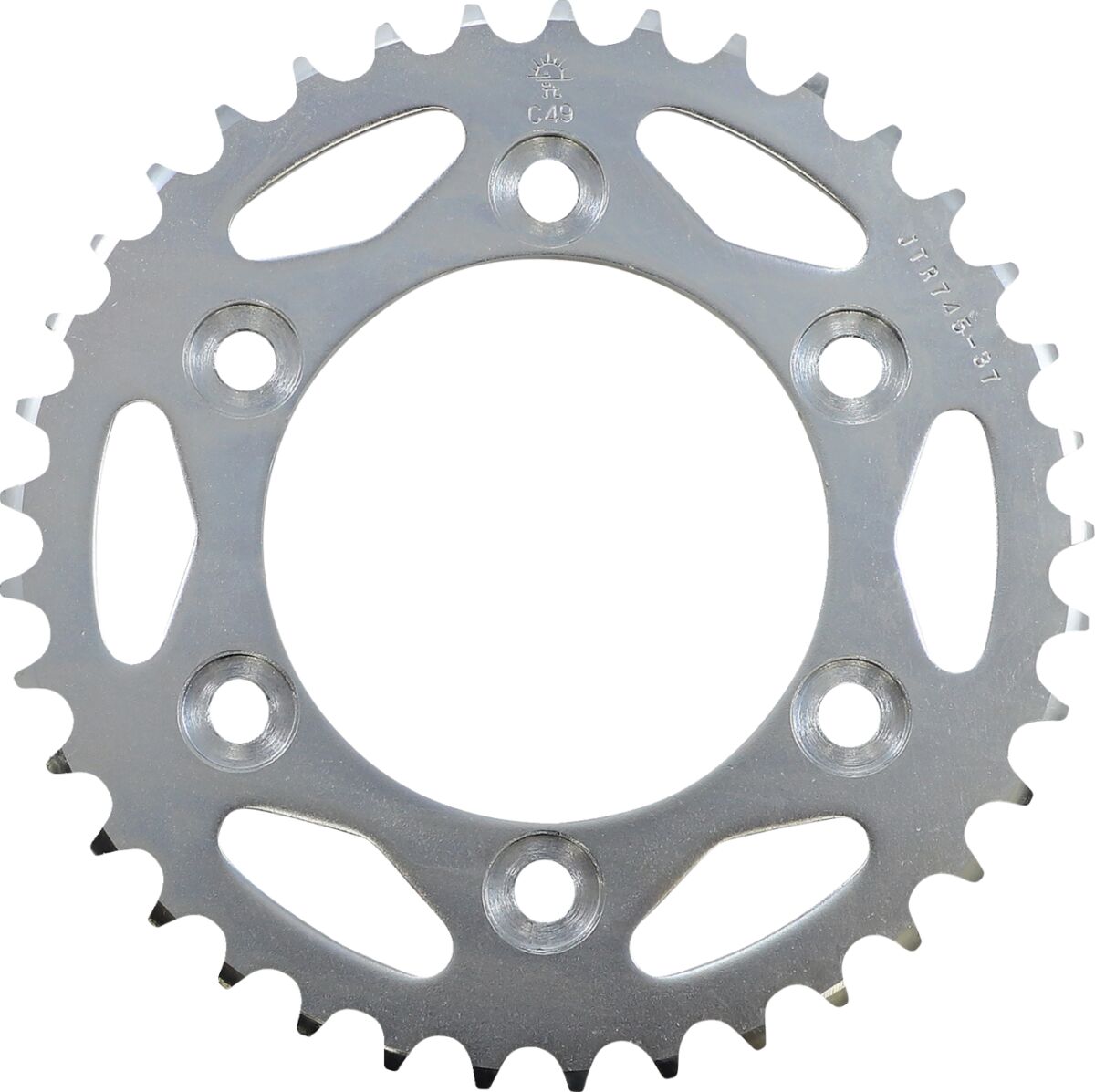 JT SPROCKETS JTR745.37 REAR REPLACEMENT SPROCKET 37 TEETH 525 PITCH NATURAL CARBON STEEL JTR745.37