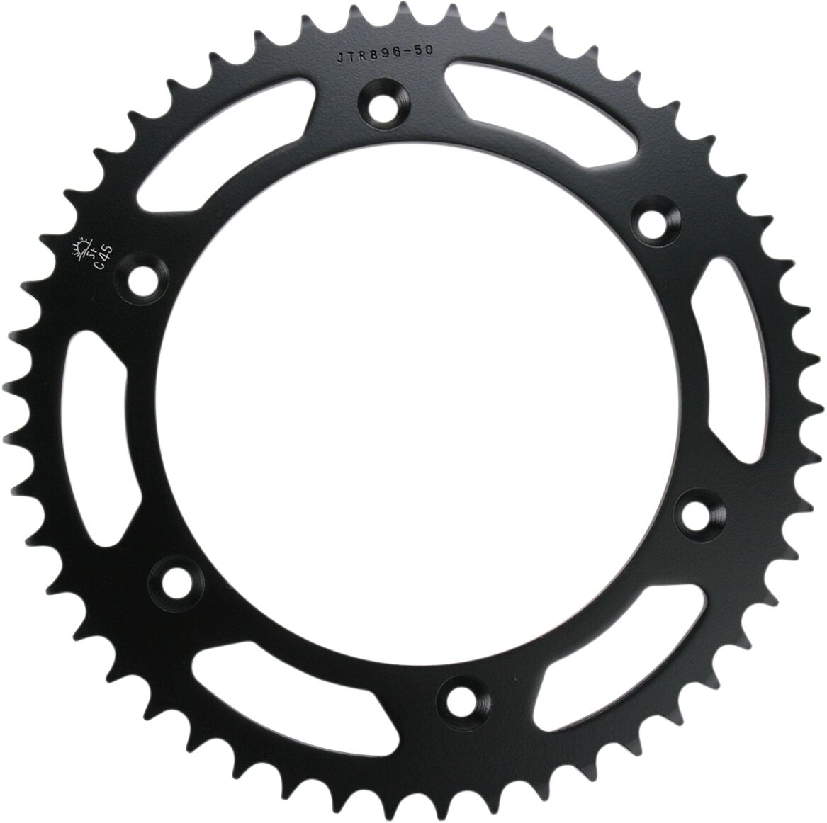 JT SPROCKETS JTR896.50 REAR REPLACEMENT SPROCKET 50 TEETH 520 PITCH NATURAL C49 HIGH CARBON STEEL JTR896.50