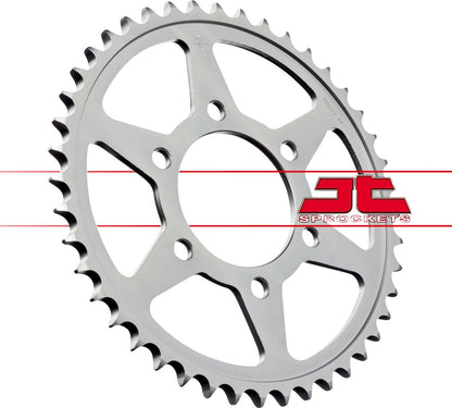 JT SPROCKETS JTR827.44 REAR REPLACEMENT SPROCKET 44 TEETH 532 PITCH NATURAL C49 HIGH CARBON STEEL JTR827.44