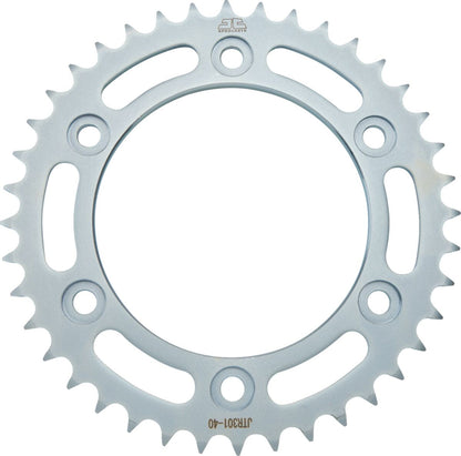 JT SPROCKETS JTR301.40 REAR REPLACEMENT SPROCKET 40 TEETH 520 PITCH NATURAL C49 HIGH CARBON STEEL JTR301.40