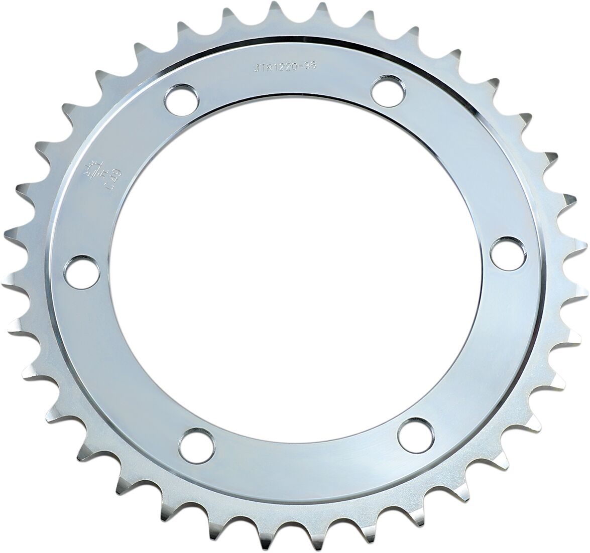 JT SPROCKETS JTR1220.36 REAR REPLACEMENT SPROCKET 36 TEETH 520 PITCH NATURAL C49 HIGH CARBON STEEL JTR1220.36