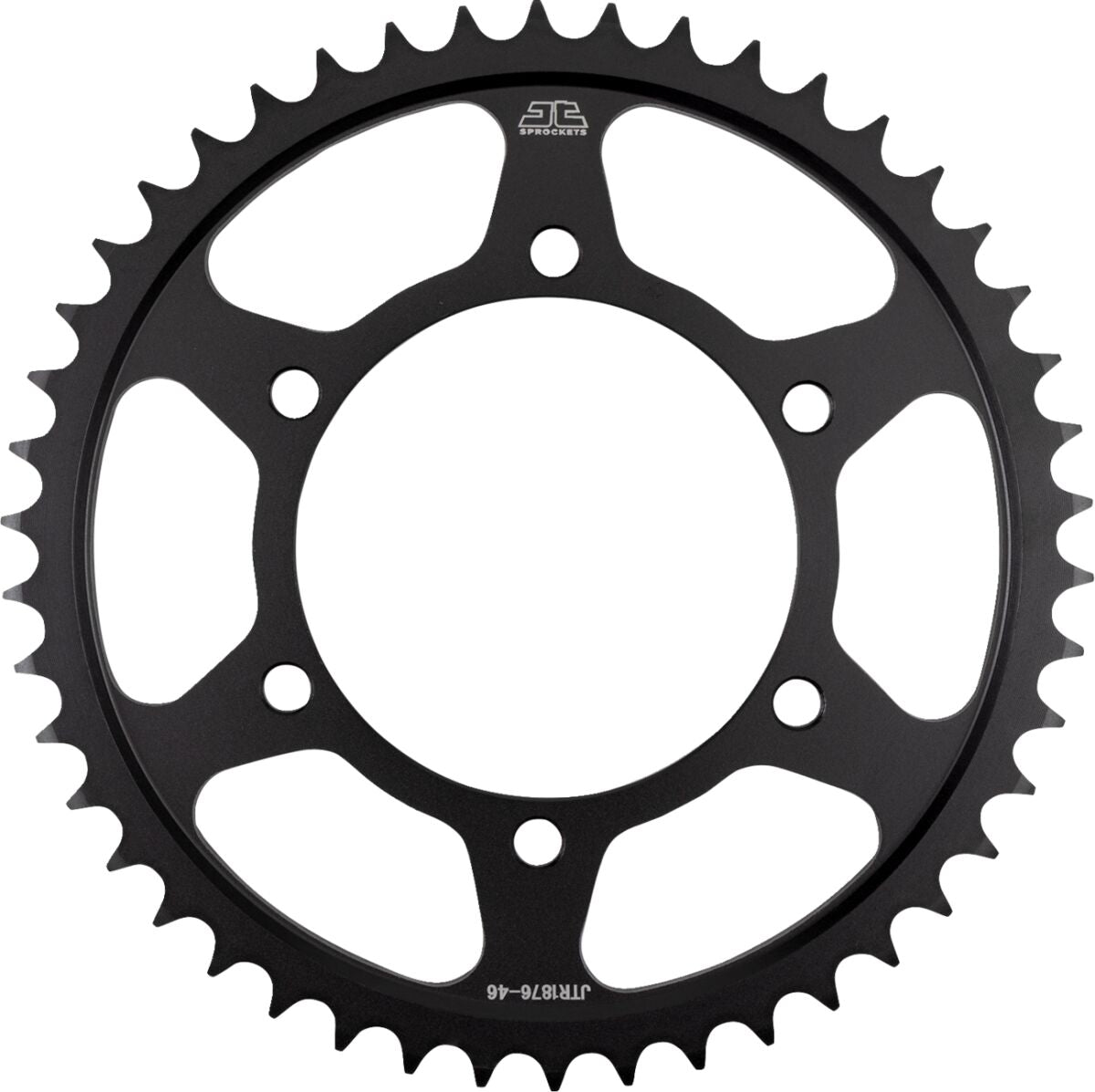 JT SPROCKETS JTR1876.46 REAR REPLACEMENT SPROCKET 46 TEETH 525 PITCH NATURAL C49 HIGH CARBON STEEL JTR1876.46