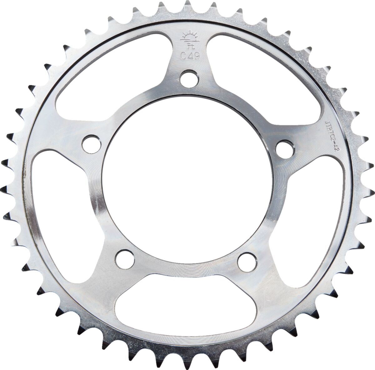JT SPROCKETS JTR702.43 REAR REPLACEMENT SPROCKET 43 TEETH 525 PITCH NATURAL C49 HIGH CARBON STEEL JTR702.43