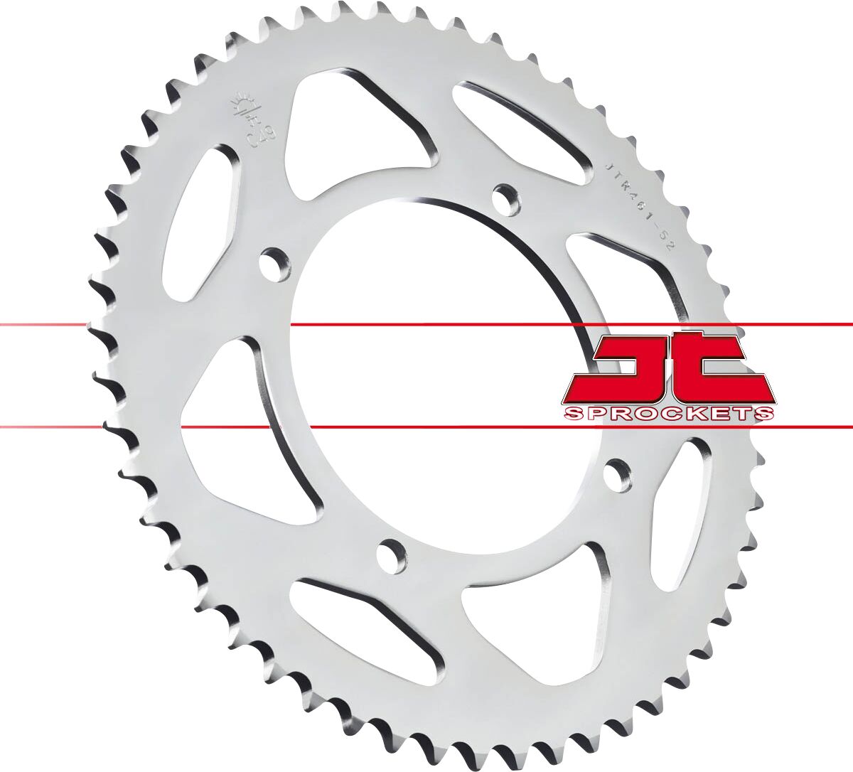 JT SPROCKETS JTR461.52 REAR REPLACEMENT SPROCKET 52 TEETH 420 PITCH NATURAL C49 HIGH CARBON STEEL JTR461.52