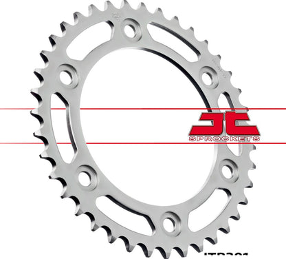 JT SPROCKETS JTR301.39 REAR REPLACEMENT SPROCKET 39 TEETH 520 PITCH BLACK C49 HIGH CARBON STEEL JTR301.39