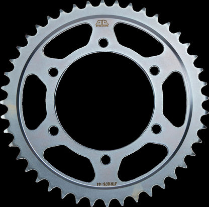 JT SPROCKETS JTR1876.44 REAR REPLACEMENT SPROCKET 44 TEETH 525 PITCH NATURAL C49 HIGH CARBON STEEL JTR1876.44