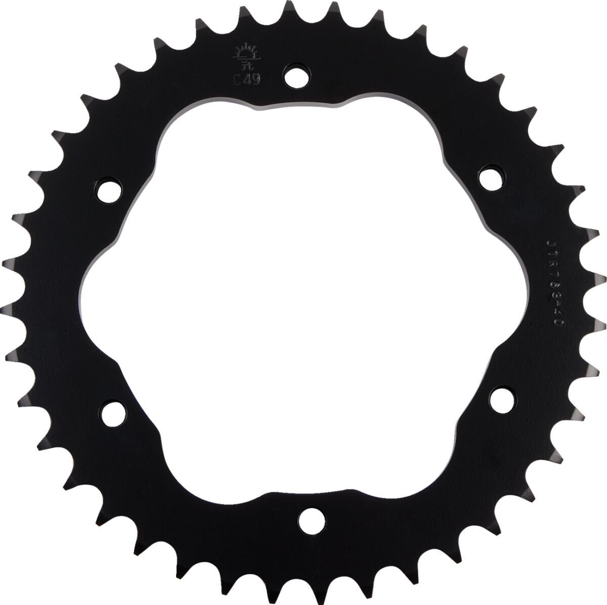 JT SPROCKETS JTR763.40 REAR REPLACEMENT SPROCKET 40 TEETH 530 PITCH NATURAL C49 HIGH CARBON STEEL JTR763.40