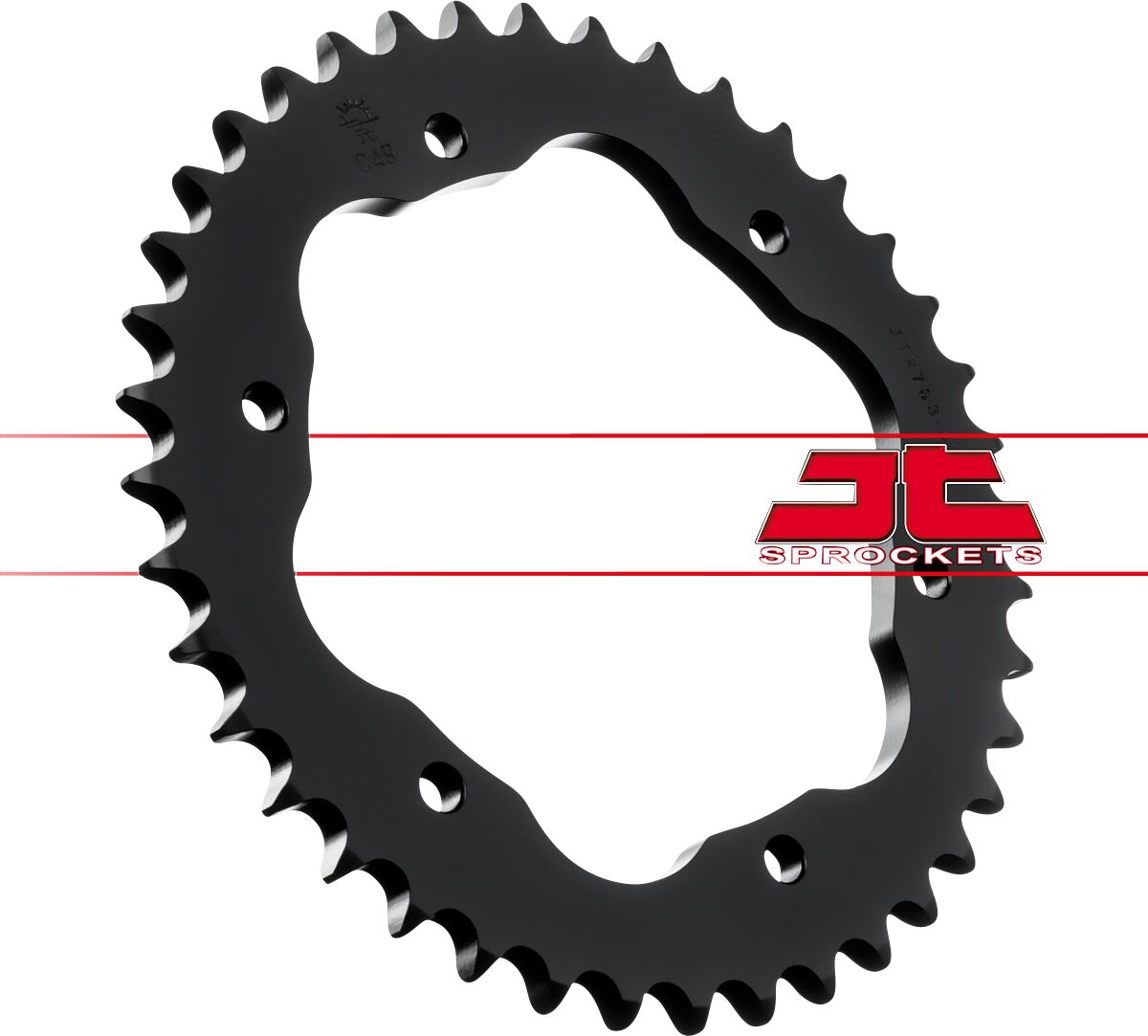 JT SPROCKETS JTR763.40 REAR REPLACEMENT SPROCKET 40 TEETH 530 PITCH NATURAL C49 HIGH CARBON STEEL JTR763.40