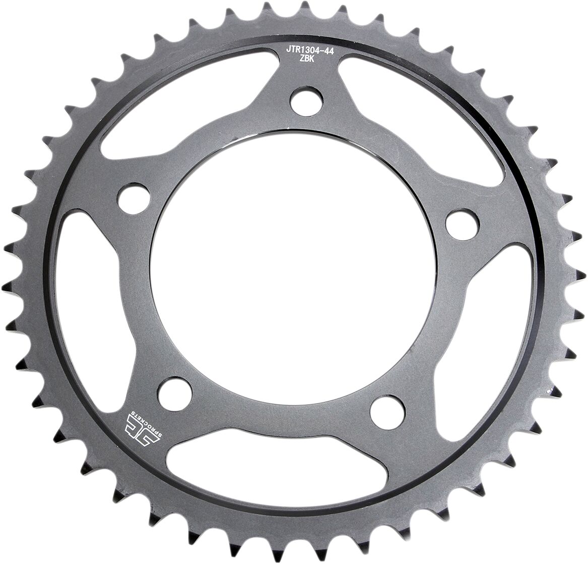 JT SPROCKETS JTR1304.44ZBK REAR REPLACEMENT SPROCKET 44 TEETH 525 PITCH NATURAL C49 HIGH CARBON STEEL JTR1304.44ZBK
