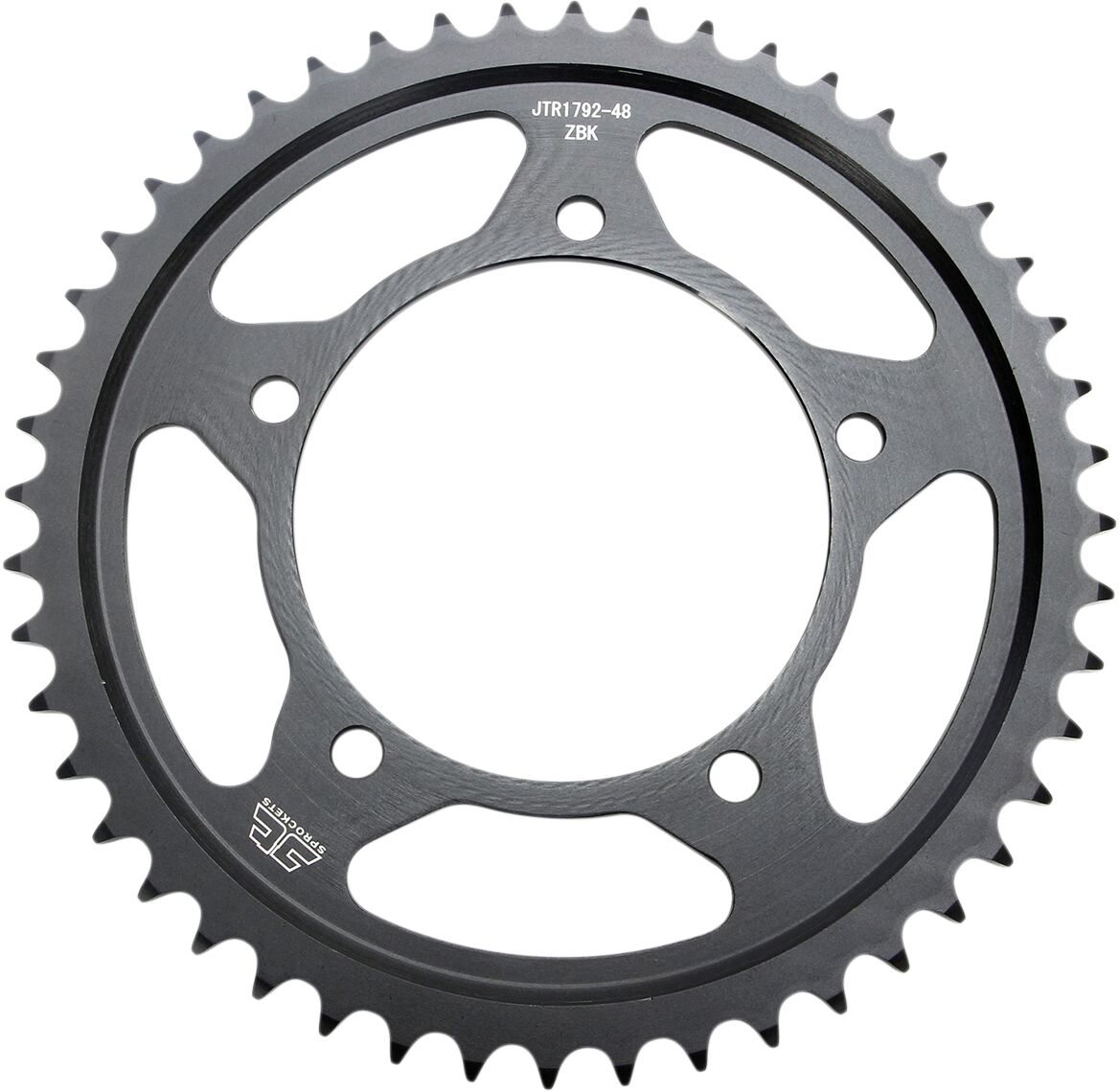 JT SPROCKETS JTR1792.48ZBK REAR REPLACEMENT SPROCKET 48 TEETH 525 PITCH NATURAL C49 HIGH CARBON STEEL JTR1792.48ZBK