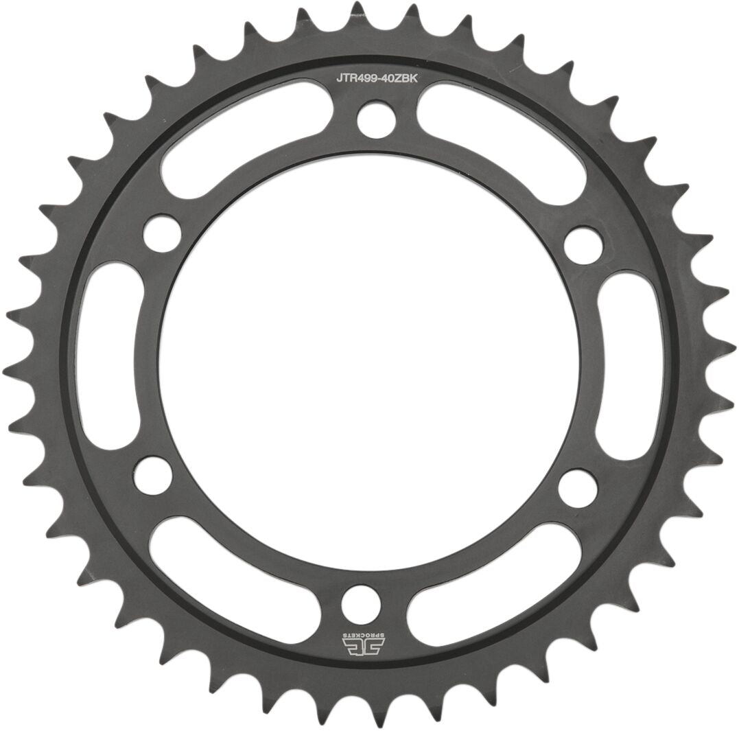 JT SPROCKETS JTR499.40ZBK REAR REPLACEMENT SPROCKET 40 TEETH 50 PITCH NATURAL C49 HIGH CARBON STEEL JTR499.40ZBK