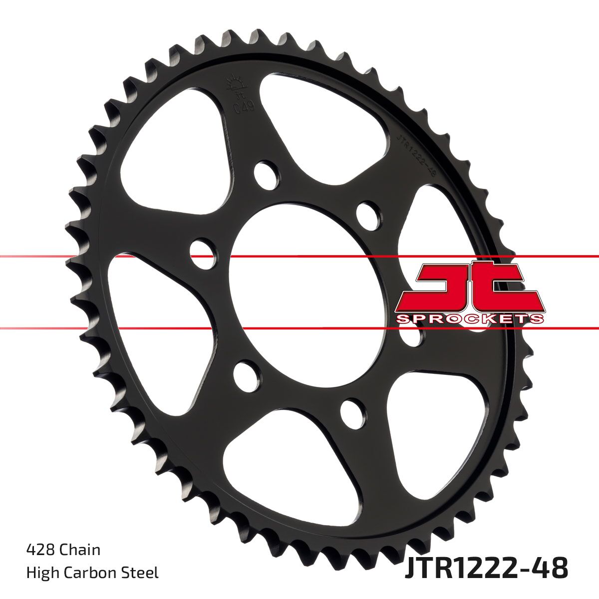 JT SPROCKETS SPROCKET REAR 48T 428 JTR1222.48